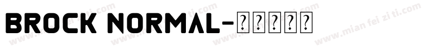 Brock Normal字体转换